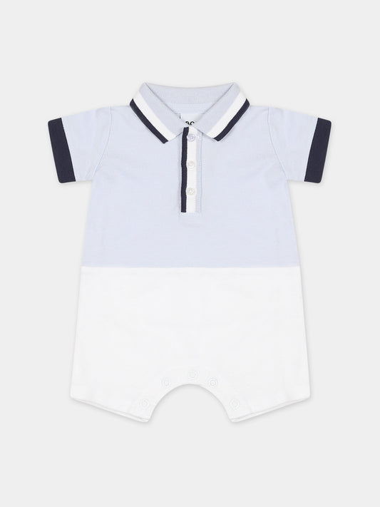 Pagliaccetto multicolor per neonato con logo,Hugo Boss,J94308 V11