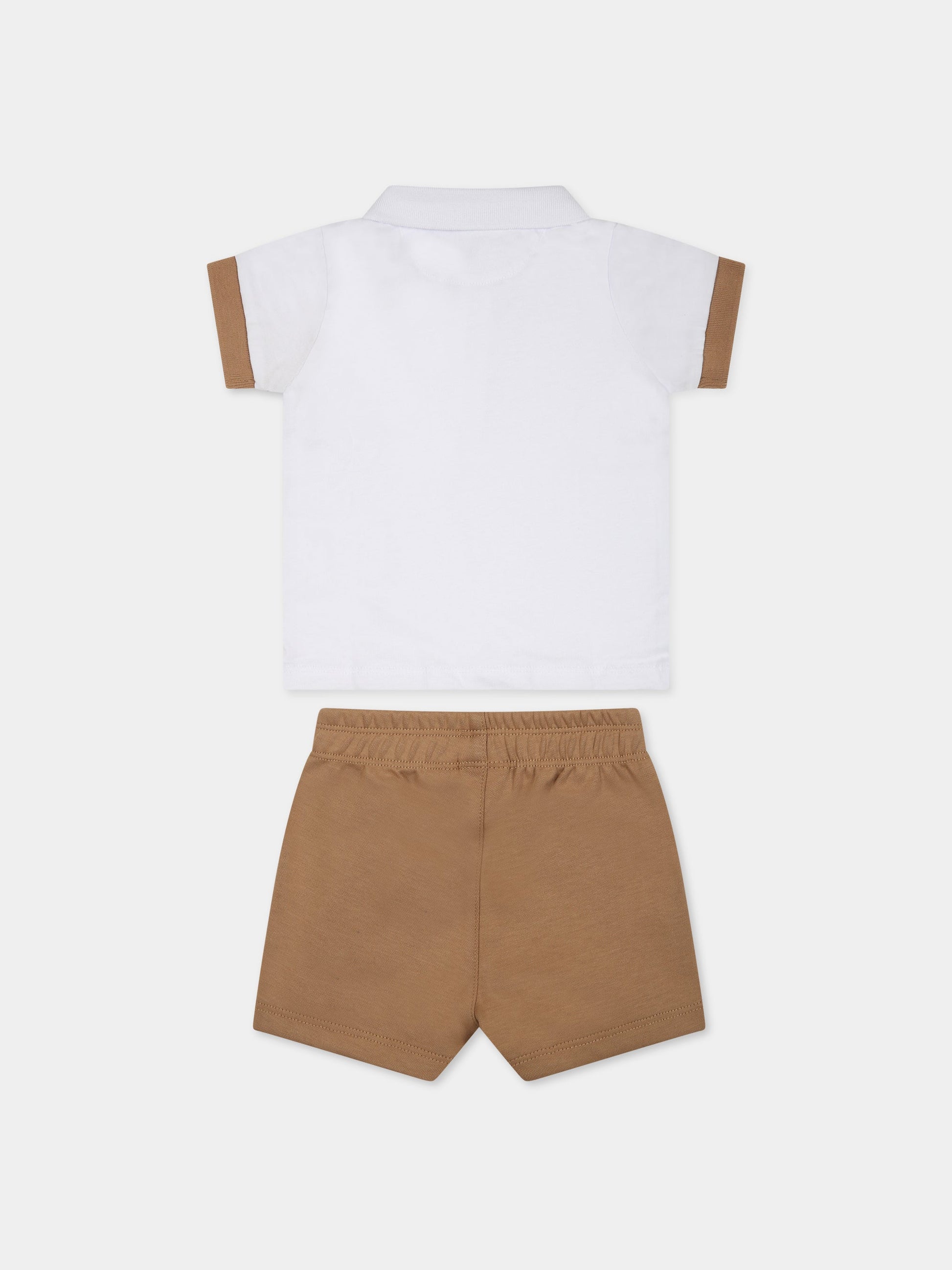 Completo beige per neonato con logo,Boss,J98419 269