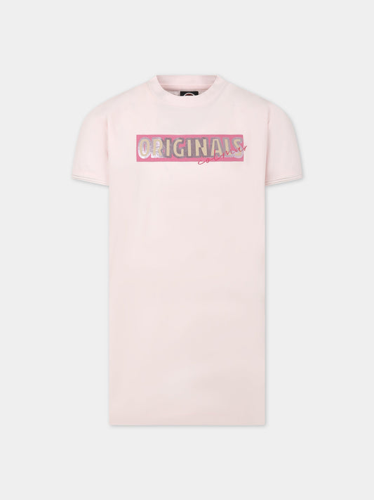 Vestito rosa per bambina con logo,Colmar Originals Kids,3541 1WT 553