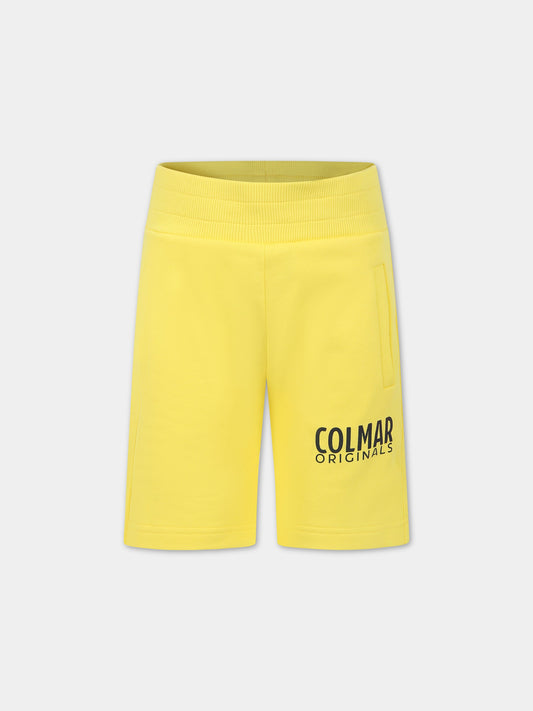 Shorts gialli per bambino con logo,Colmar Originals Kids,3644 5TK 195