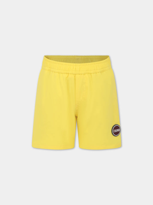 Boxer mare giallo per bambino con logo,Colmar Originals Kids,3742 7WV 195