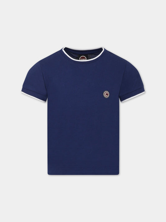 T-shirt blu per bambino con logo,Colmar Originals Kids,3551 3UP 540