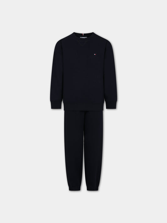 Completo blu per bambino con logo,Tommy Hilfiger Junior,23FMTHKS0KS00533J DW5