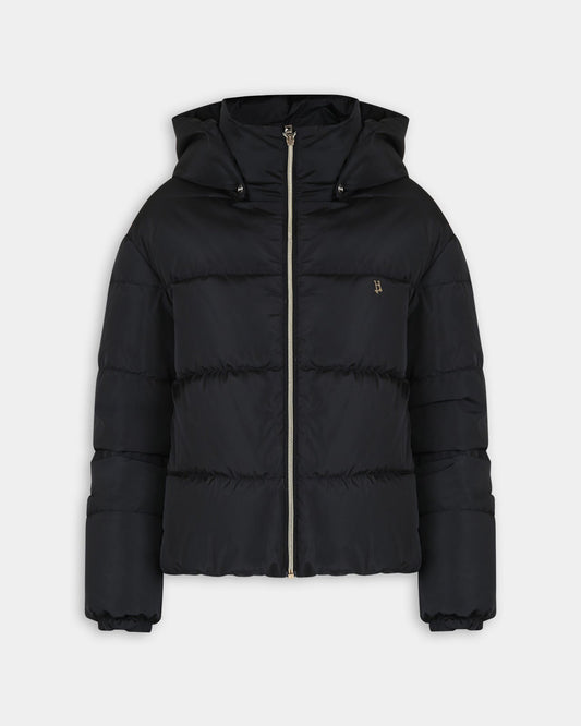 Piumino nero per bambina con logo,Herno Kids,PI000159G 20045 9300