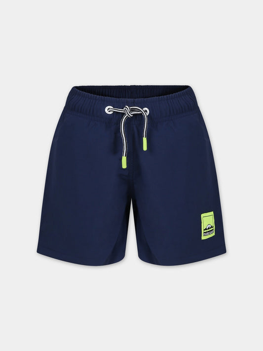 Boxer mare blu per bambino con logo,Molo,8S24P402 8024