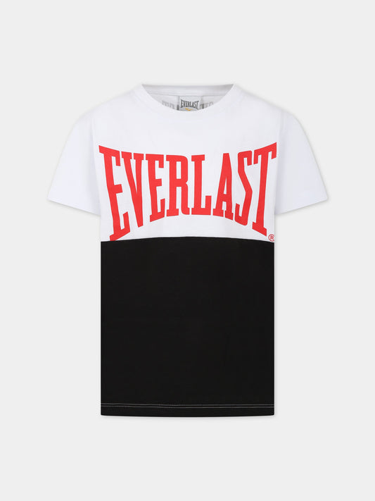 T-shirt bianca con logo Everlast per bambino,Everlast,032651 001