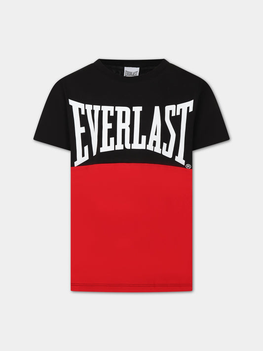T-shirt nera con logo Everlast per bambino,Everlast,032651 110