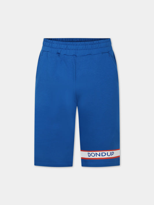 Pantaloni blu per bambino con logo,Dondup Kids,DMBE54C FF214006 4006