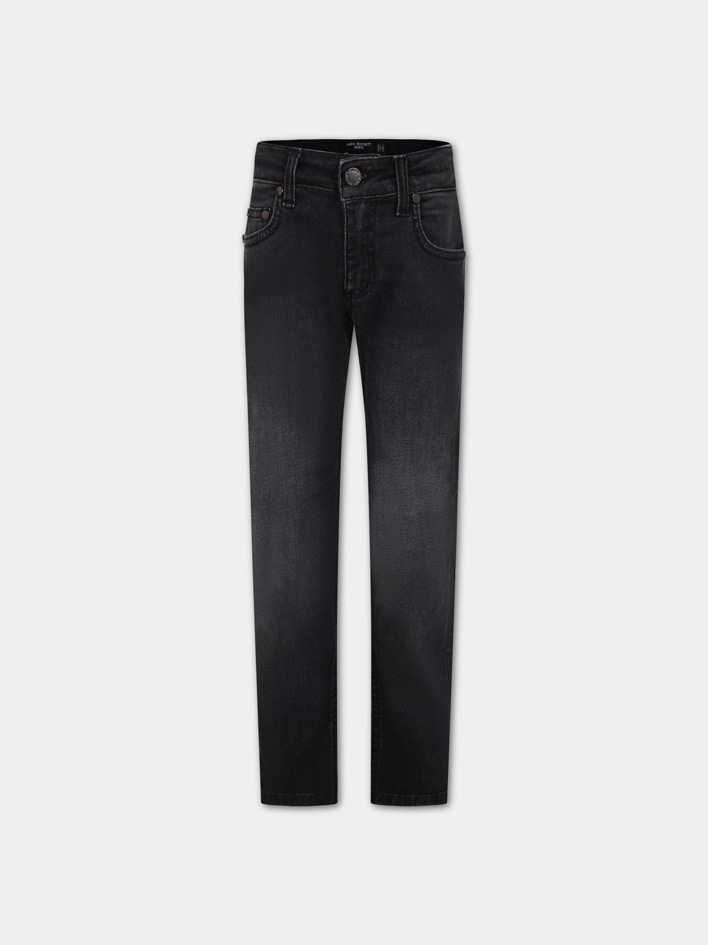 Jeans neri per bambino con logo,Neil Barrett Kids,033598 127