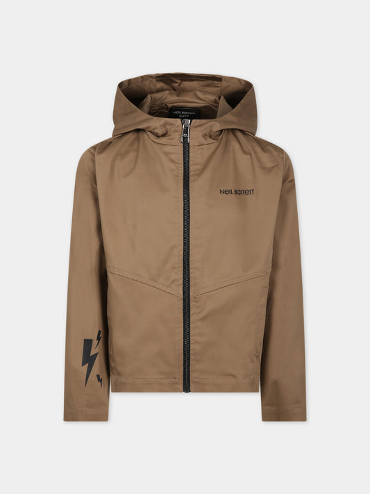 Giacca a vento beige per bambino,Neil Barrett Kids,033606 225