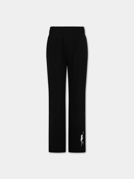 Pantalone nero sportivo per bambino,Neil Barrett Kids,033618 110