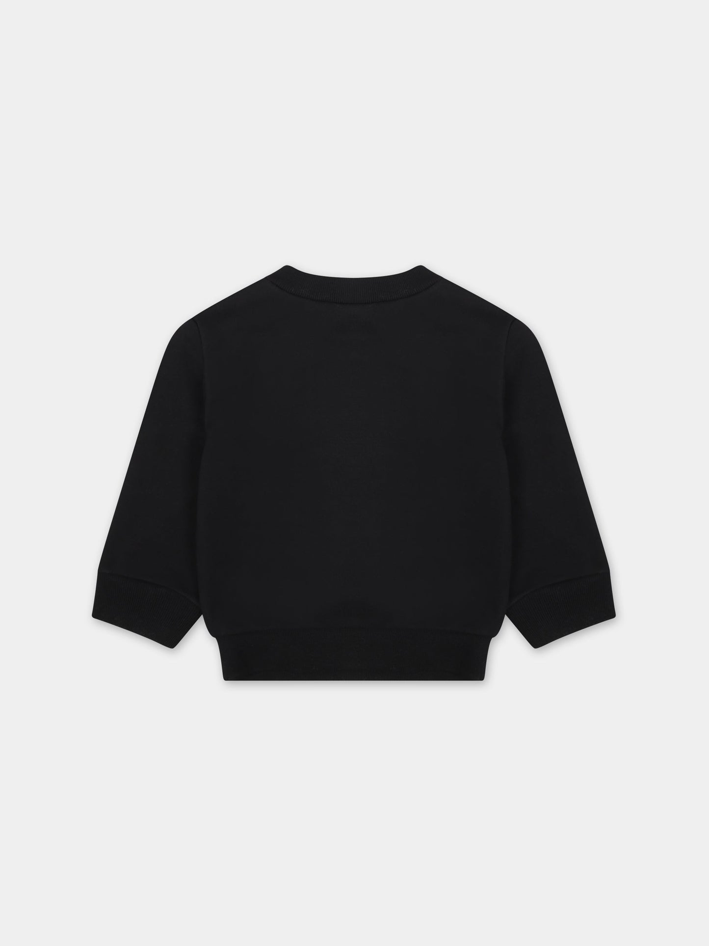 Felpa nera per neonato con logo,Dsquared2,DQ2143 D0A2F D2S781B DQ900
