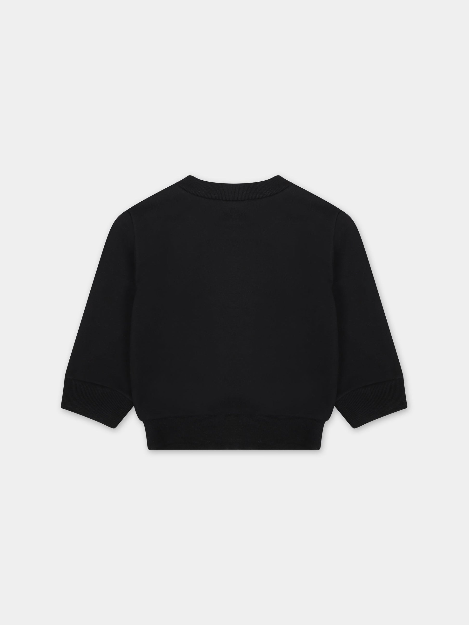 Felpa nera per neonato con logo,Dsquared2,DQ2143 D0A2F D2S781B DQ900
