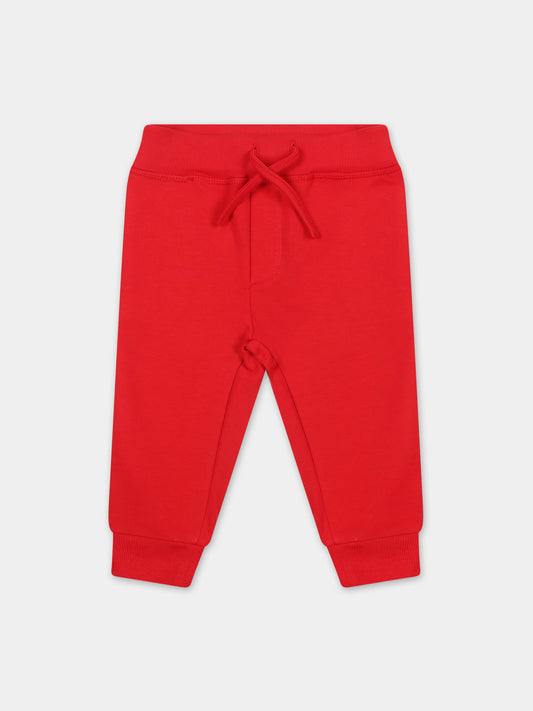 Pantaloni rossi per neonato con logo,Dsquared2,DQ2151 D0A2F D2P682B DQ415