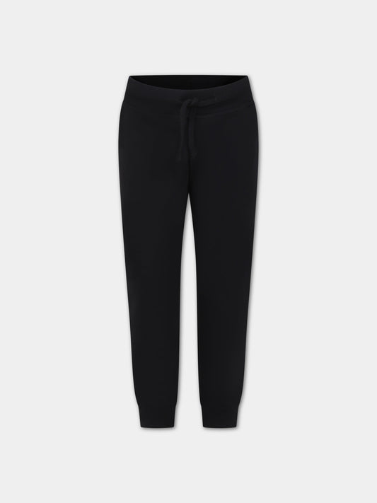 Pantaloni neri per bambino con logo,Dsquared2,DQ2094 D0A2F D2P679U DQ900