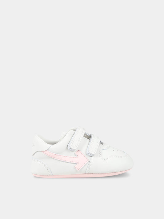 Sneakers grigie per neonata con iconiche frecce,Off White,OGIX001S24LEA0040130