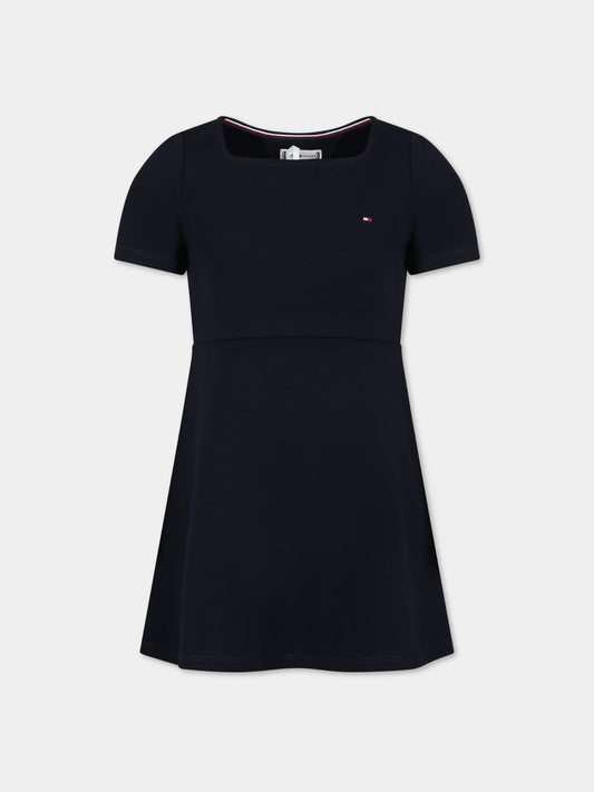 Vestito blu per bambina,Tommy Hilfiger Junior,KG0KG07192