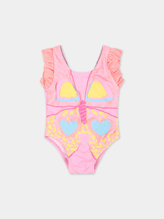 Costume rosa per neonata con farfalla,Billieblush,U00101 462