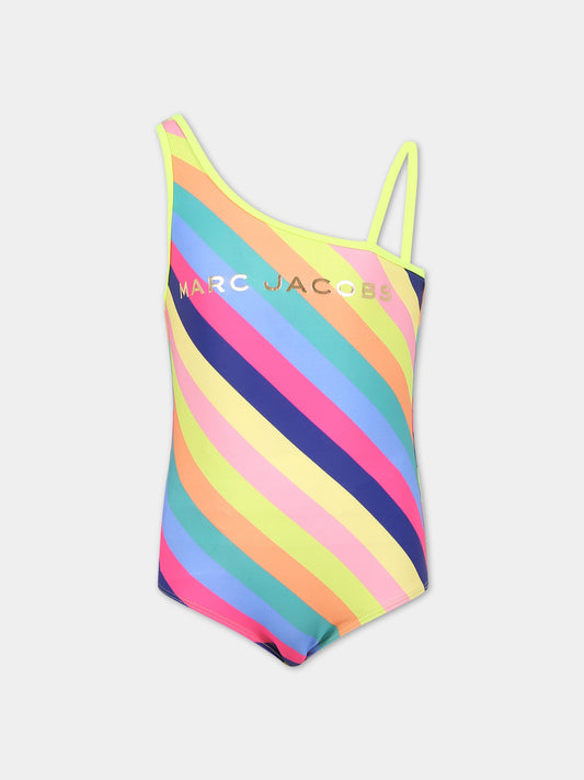 Costume interno multicolor per bambina con logo,Little Marc Jacobs,W10208 Z41