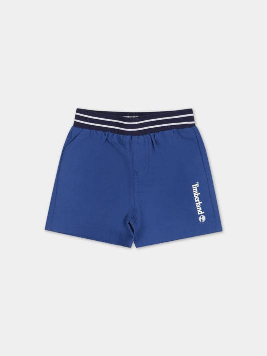 Boxer mare blu per neonato con logo,Timberland,T04A53 830