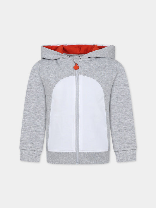 Felpa grigia per bambino con stampa,Stella Mccartney Kids,TU4P40 Z0499 807