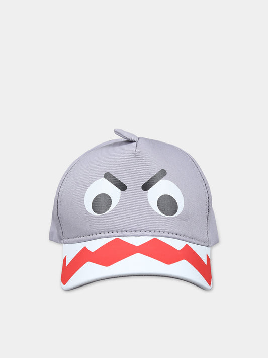 Cappello grigio per bambino con stampa,Stella Mccartney Kids,TU0P07 Z0156 906