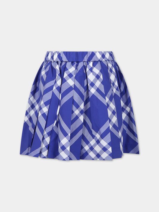 Gonna blu per bambina,Burberry Kids,8078339 B7369