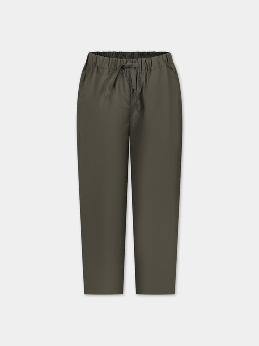 Pantaloni verdi per bambino con logo,Msgm Kids,S4MSJBPA261 225