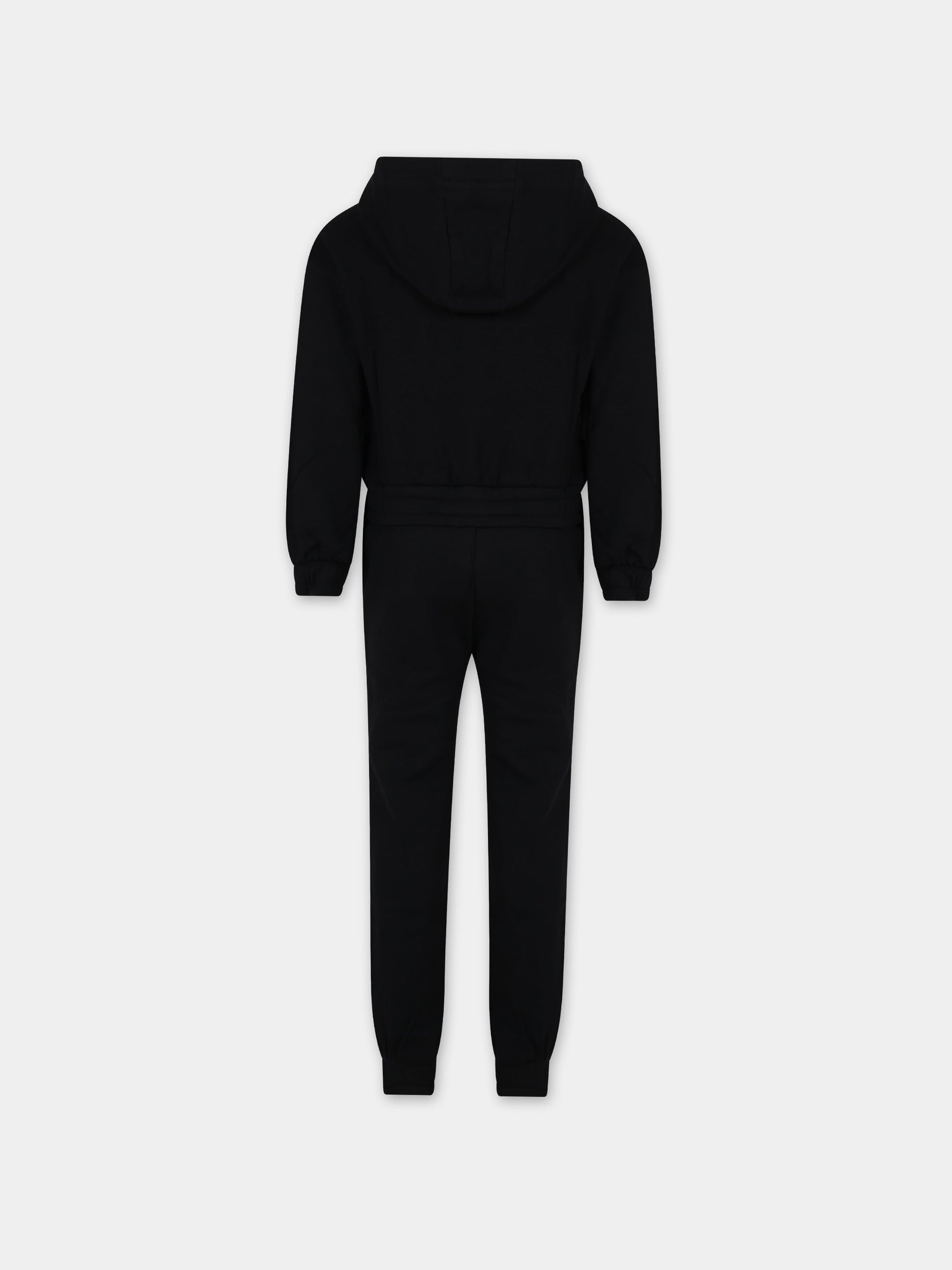 Completo nero per bambini con smile,Moschino Kids,HDK02J LCA44 60100