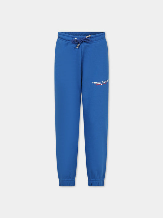 Pantaloni blu  per bambino con logo,Diesel,J01095 0IAJH K80H