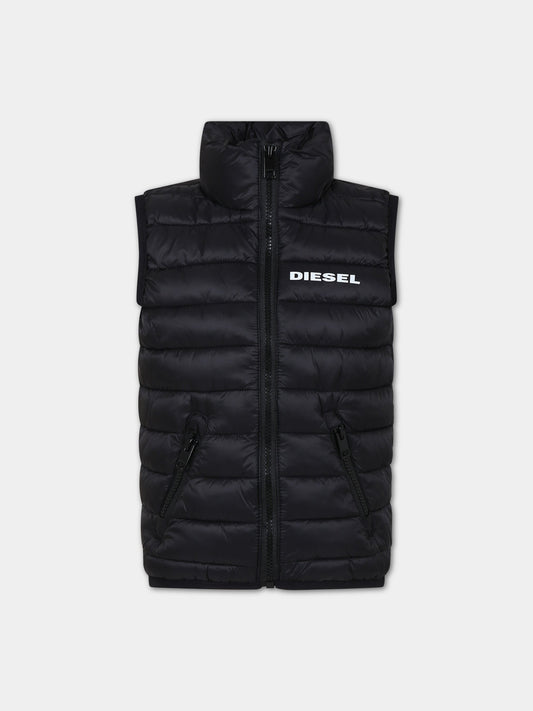 Piumino nero per bambini,Diesel,J01087 KXBDY K900