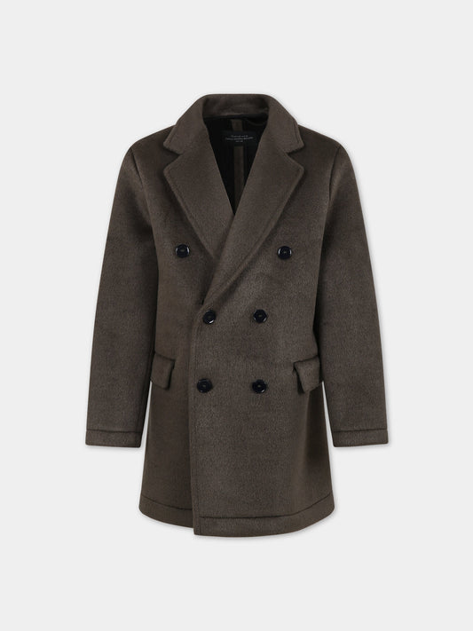 Cappotto verde per bambino,Paolo Pecora,PP3182 MILIT