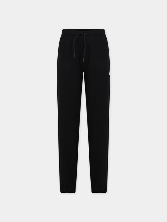 Pantaloni neri per bambini con ricamo,Jordan,95A906 023