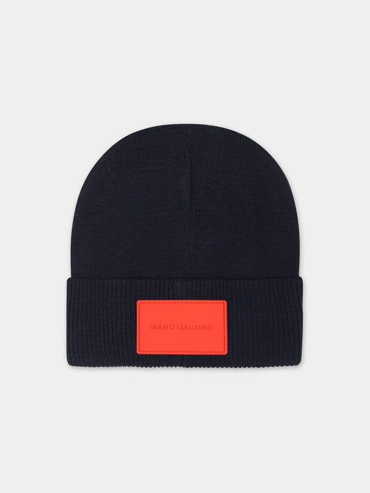Cappello blu per bambino con logo,Little Marc Jacobs,W11059 84E