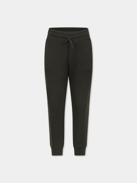 Pantaloni verdi per bambino con logo,Hugo Boss,J24789 665