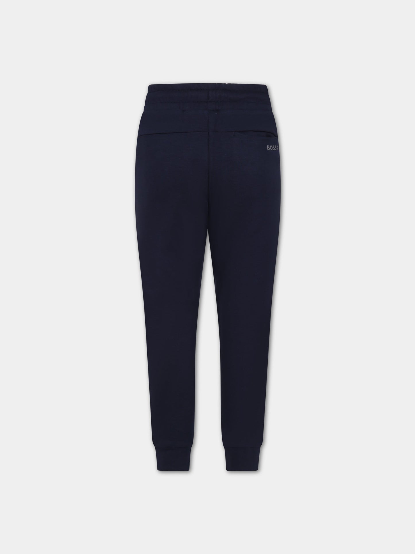 Pantaloni blu per bambino con logo,Hugo Boss,J24789 849