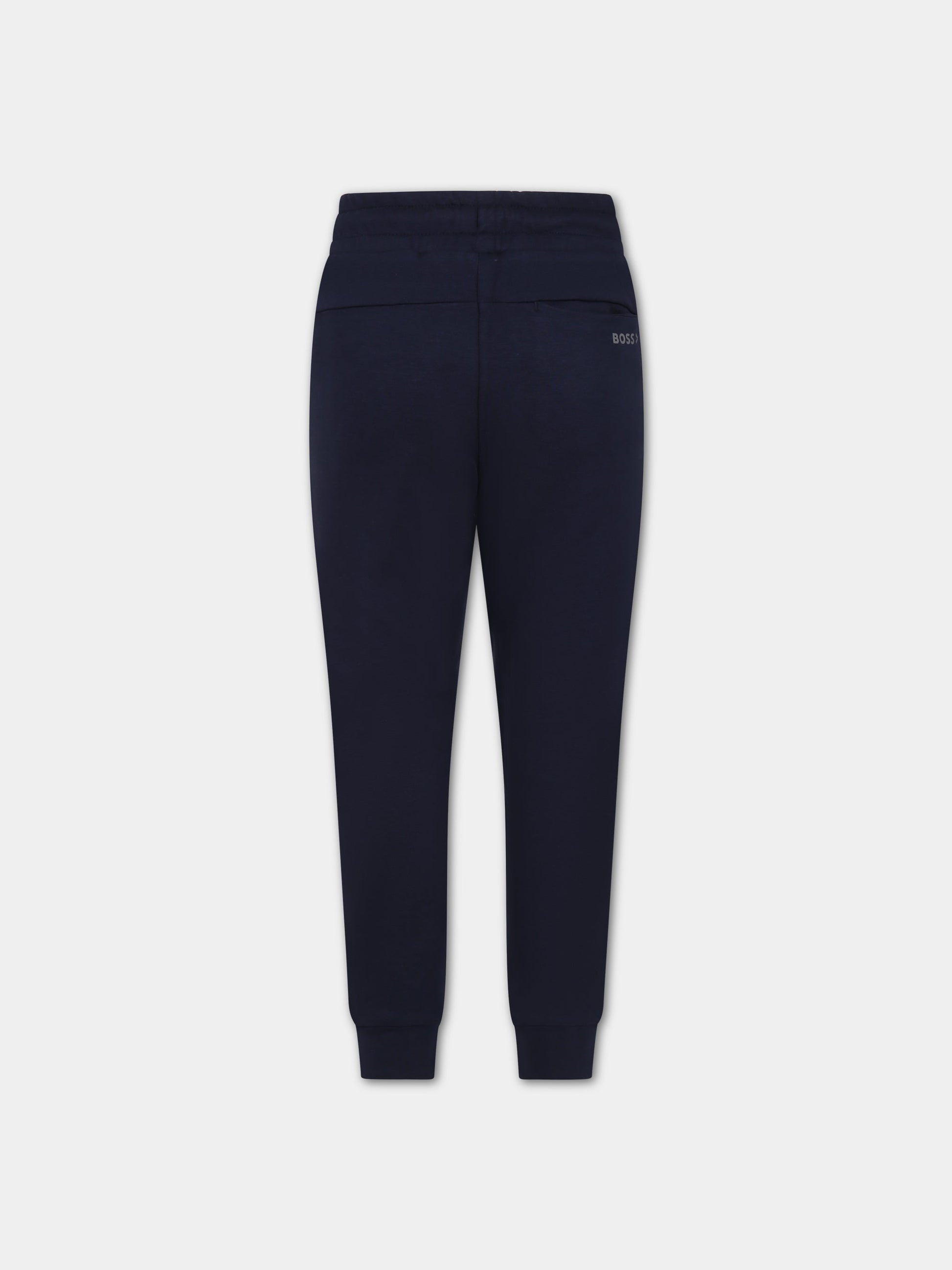 Pantaloni blu per bambino con logo,Hugo Boss,J24789 849