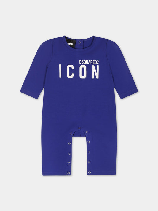Tutina blu per neonato con logo,Dsquared2,DQ2058 D008J DQ861