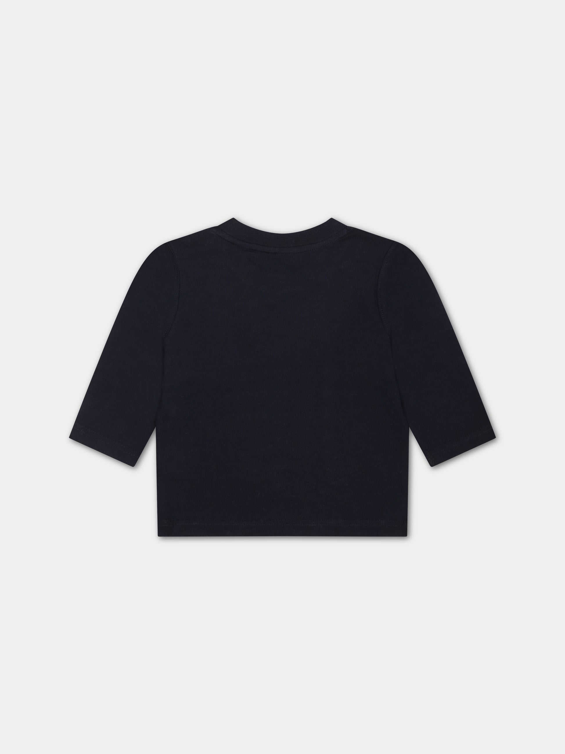 T-shirt blu per neonato con stampa logo,Timberland,T60002 857