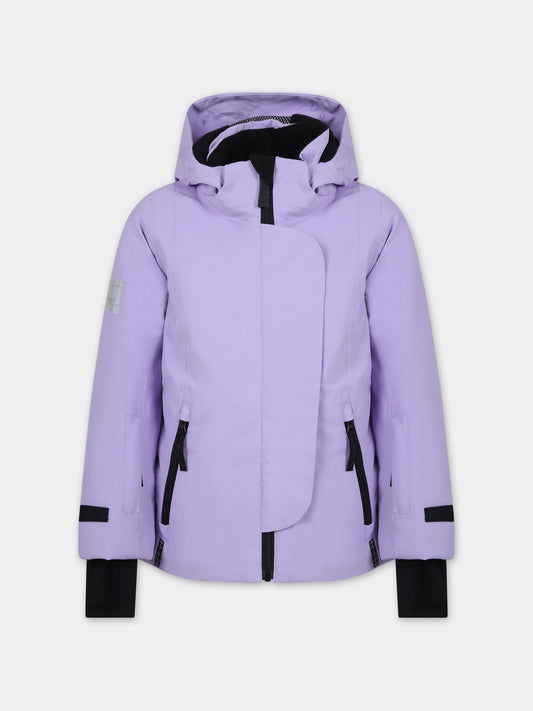 Piumino viola per bambina con logo,Molo,5W23M320 8783